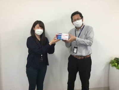にかほブランチ全社員へマスクの無償配布