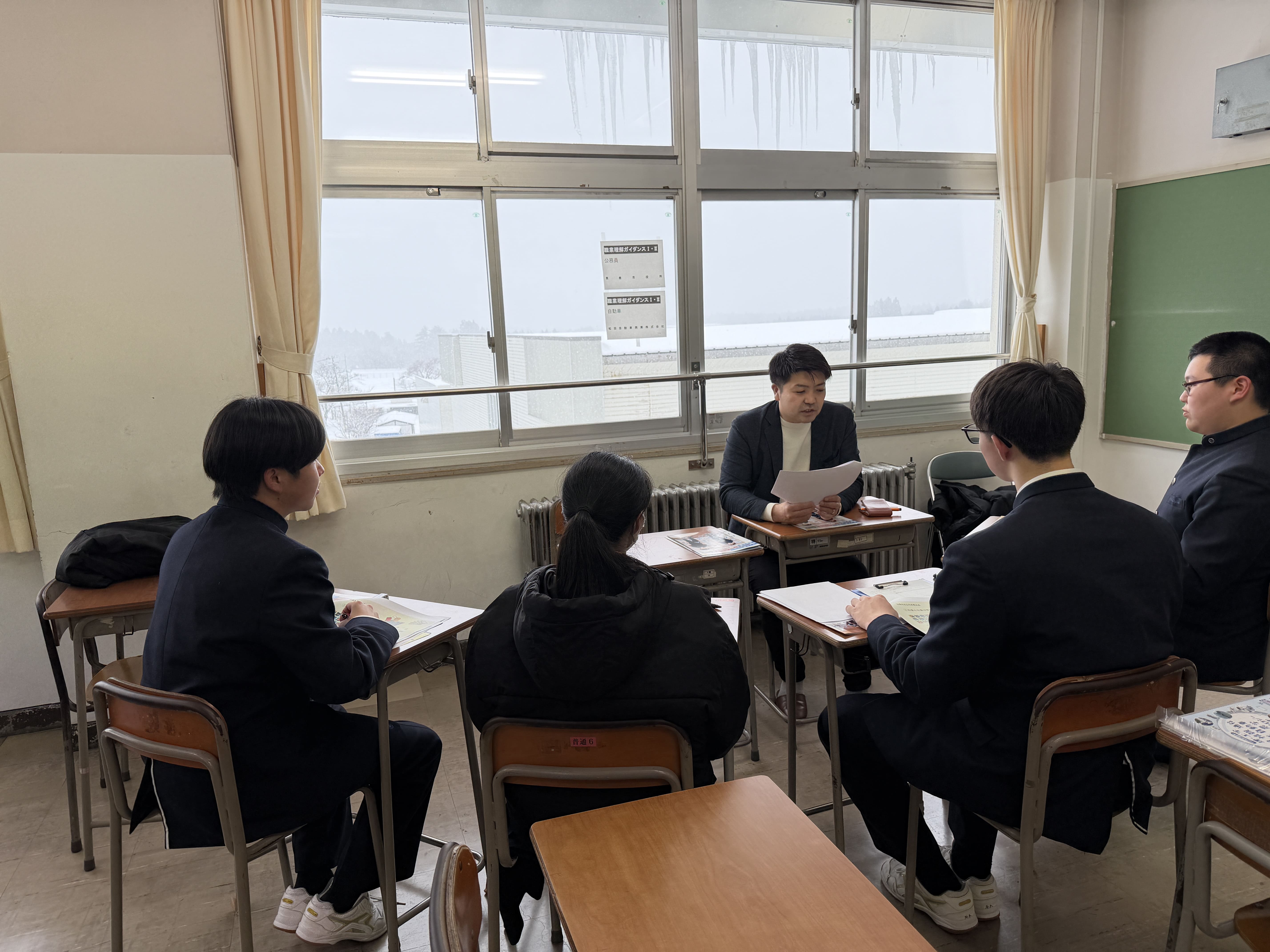 秋田県立男鹿海洋高等学校でガイダンスを行いました