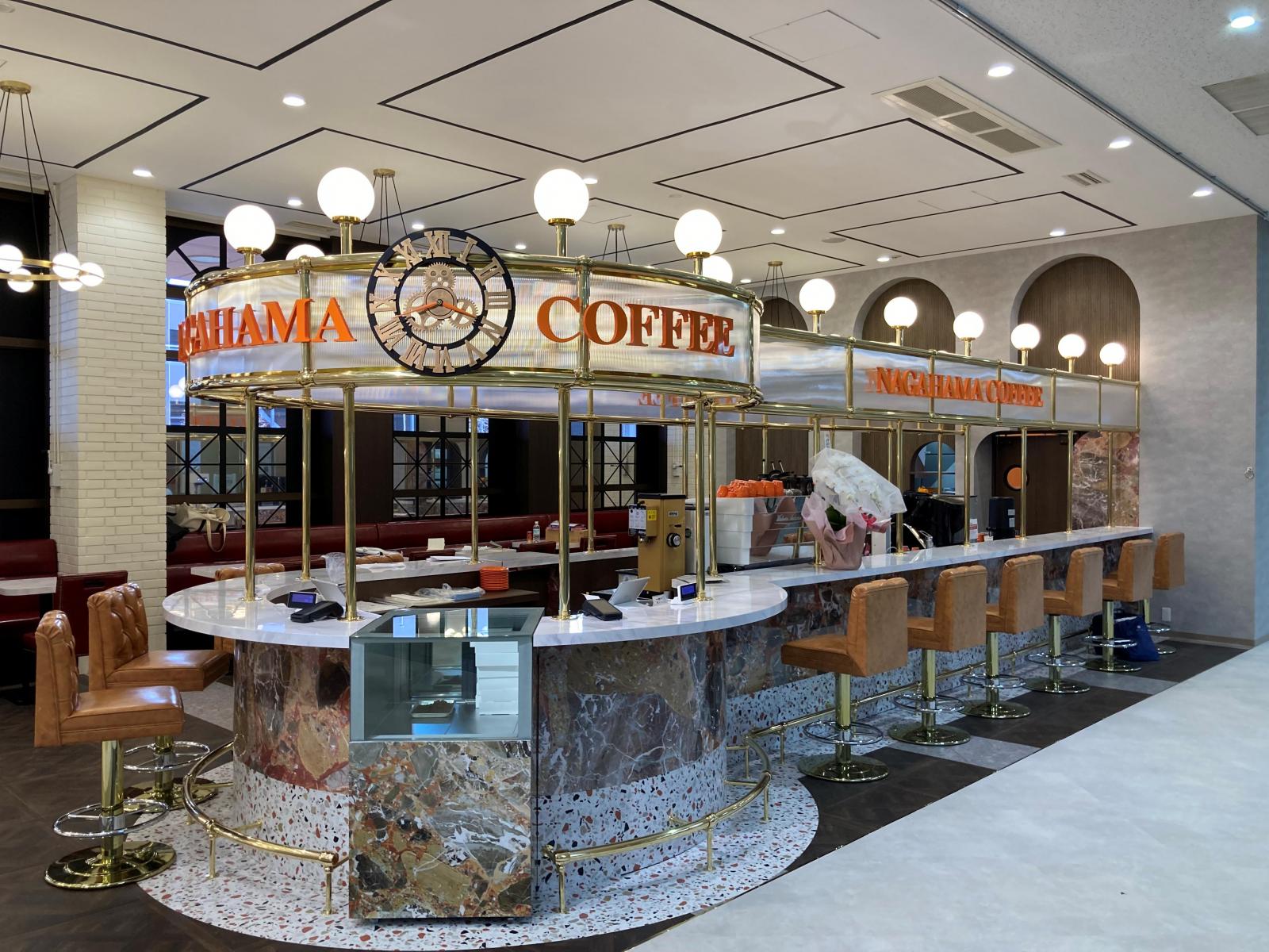 ナガハマコーヒー 秋田空港店改修工事