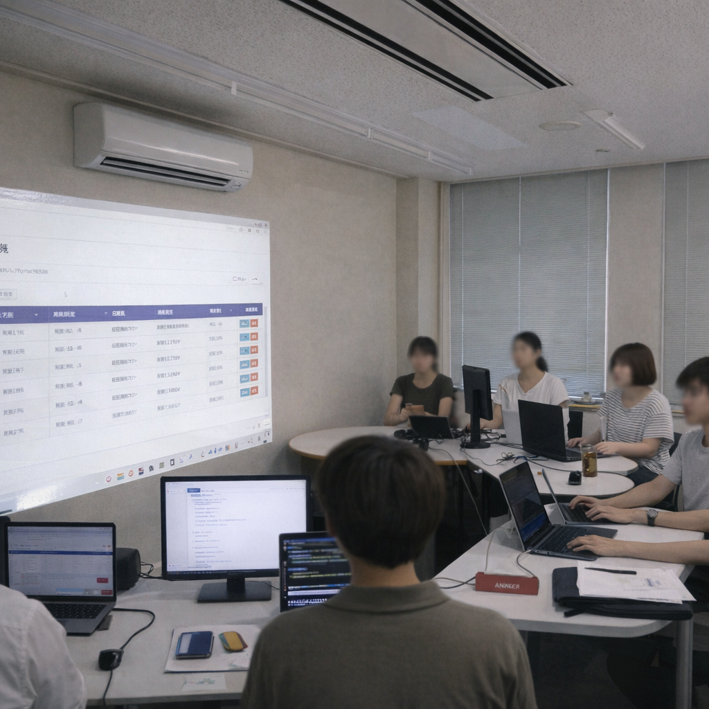 仮想案件をベースにASM業務を網羅するような体験