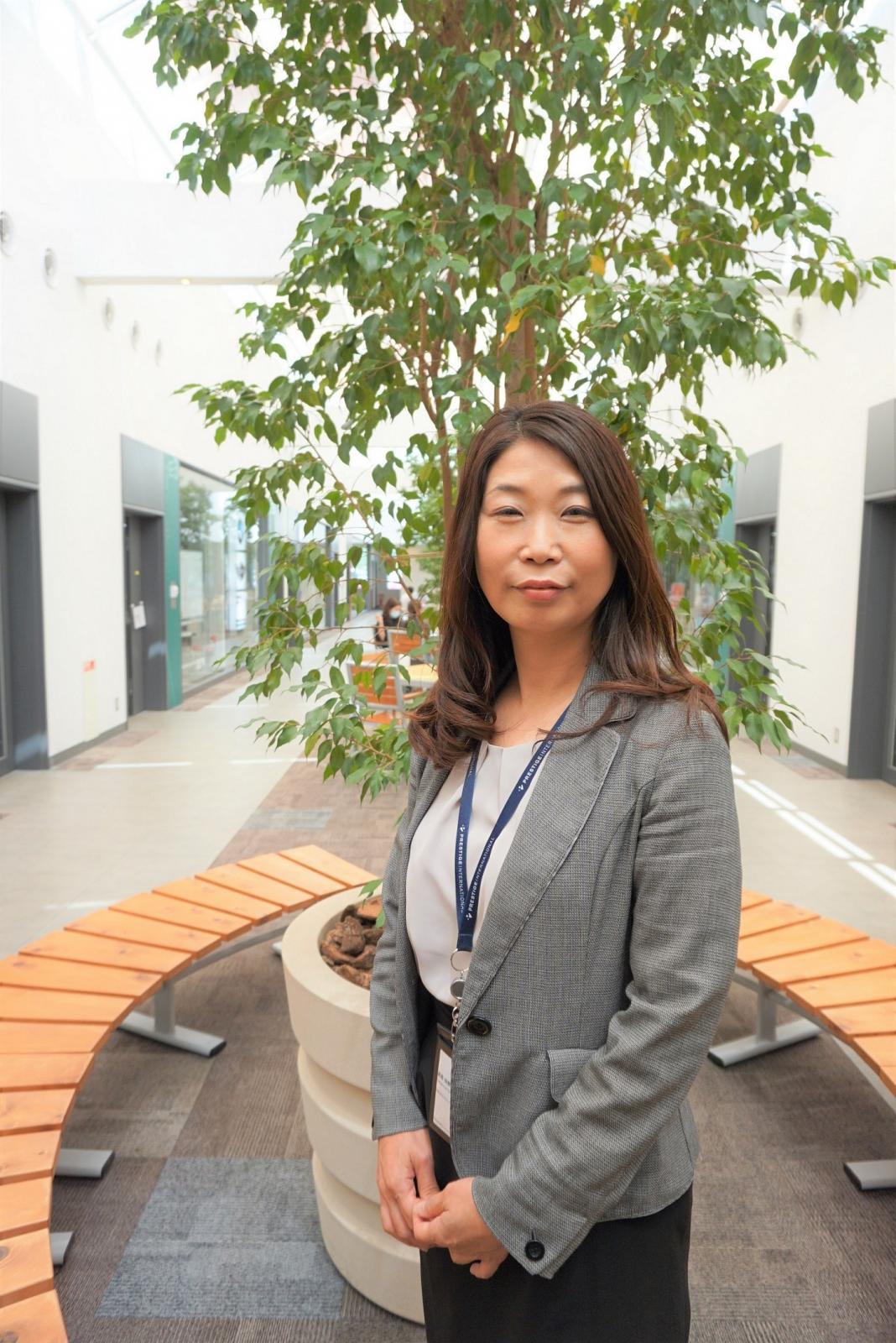 採用担当者:秋田BPOキャンパス 拠点長代理 髙島由美さん<br />