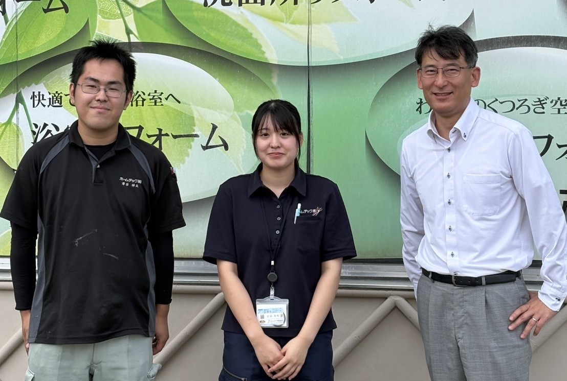 インタビュー画像6：澤石 祥太（さわいし しょうた）さん【入社2年目】　添田 美咲（そえた みさき）さん【入社1年目】　